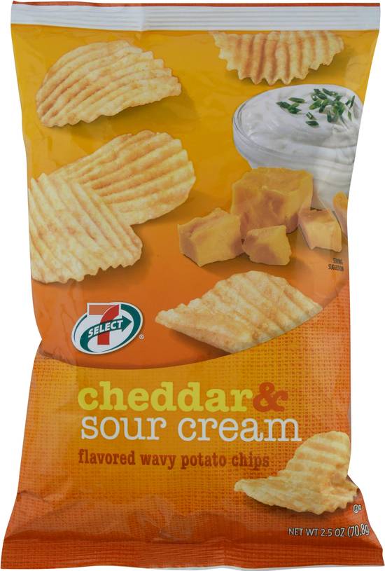 7-Select Wavy Cheddar & Sour Cream Potato Chips