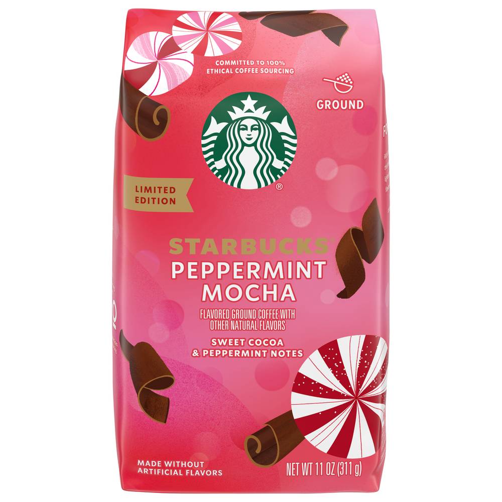 Starbucks Peppermint Mocha Ground Coffee (11 oz)