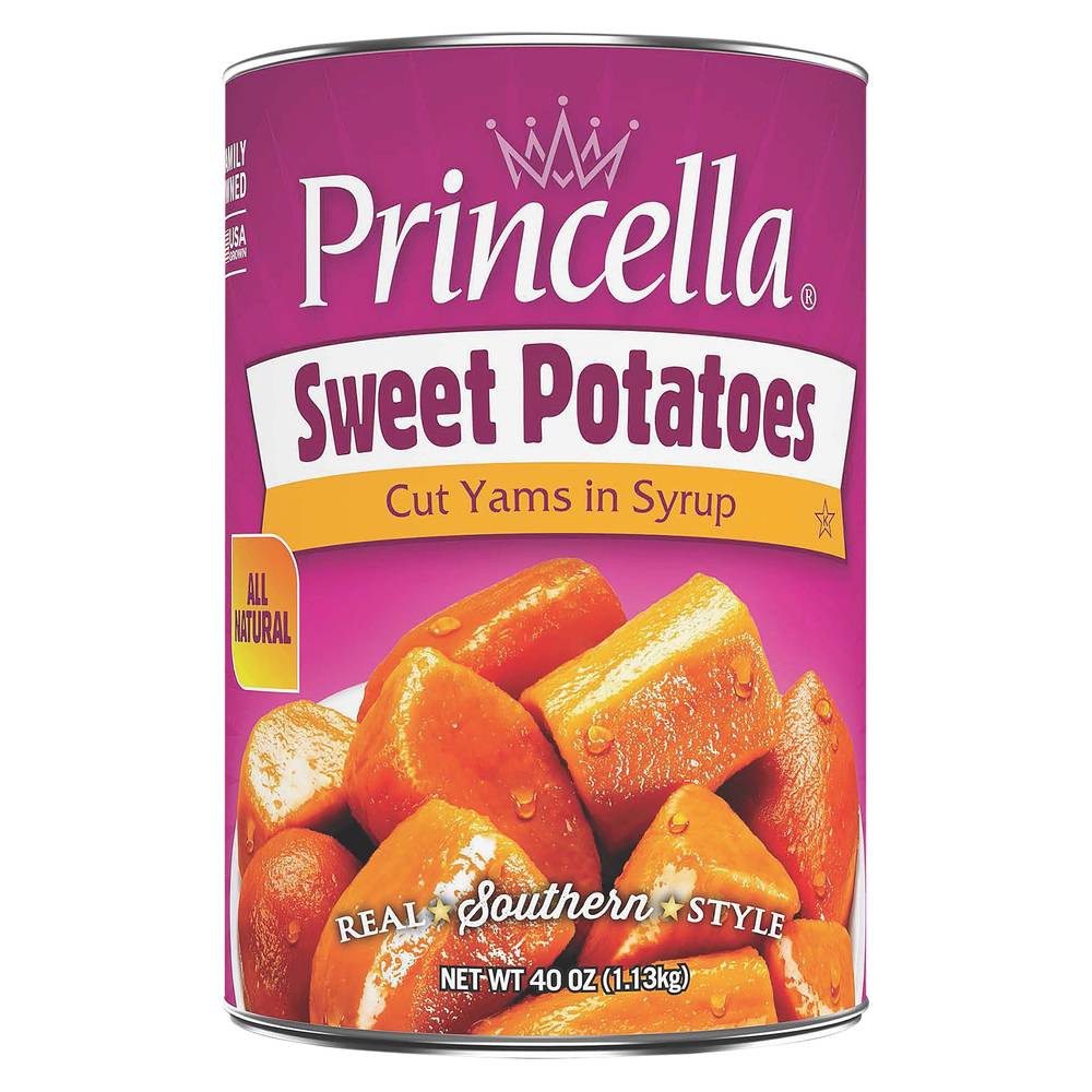 Princella Real Southern Style Sweet Potatoes in Syrup (2.5 lbs)