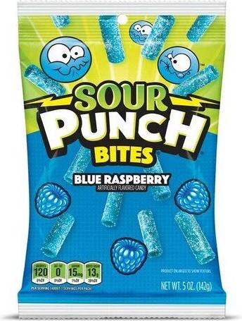 Sour Punch Blue Raspberry Bites 5oz