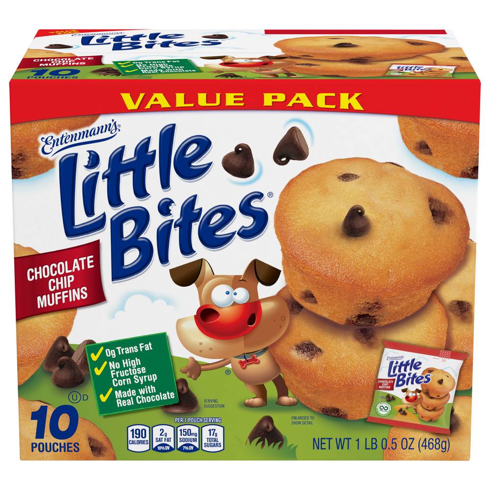 Entenmann's Little Bites Chocolate Chip Muffins (10 x 1.65 oz)