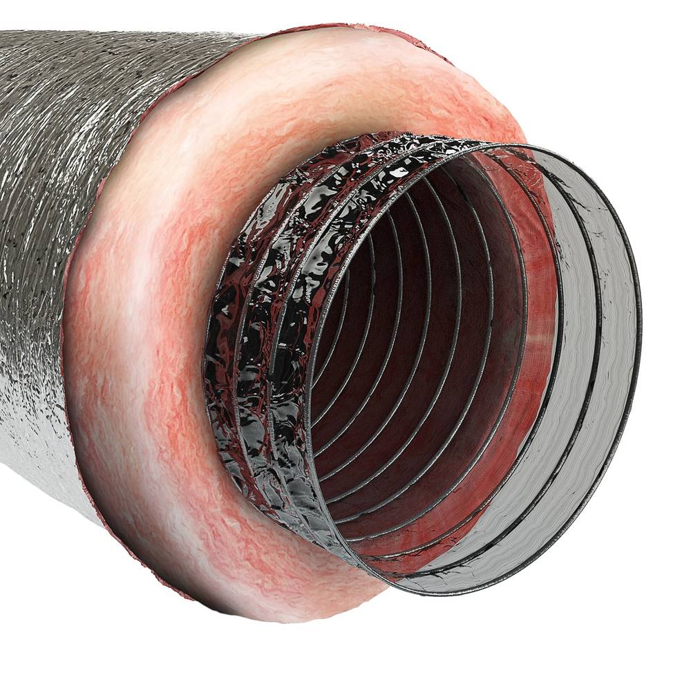 IMPERIAL 8-in x 300-in Polyester Insulated Flexible Duct R 6 | MEA-0825-6