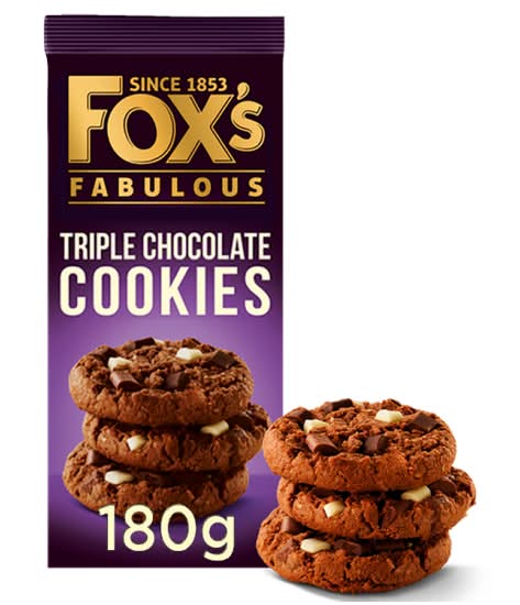 Fox's Fabulous Triple Chocolate Cookies (180g)