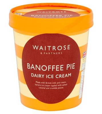 Waitrose & Partners Banoffee Pie, Dairy Ice Cream (500ml)