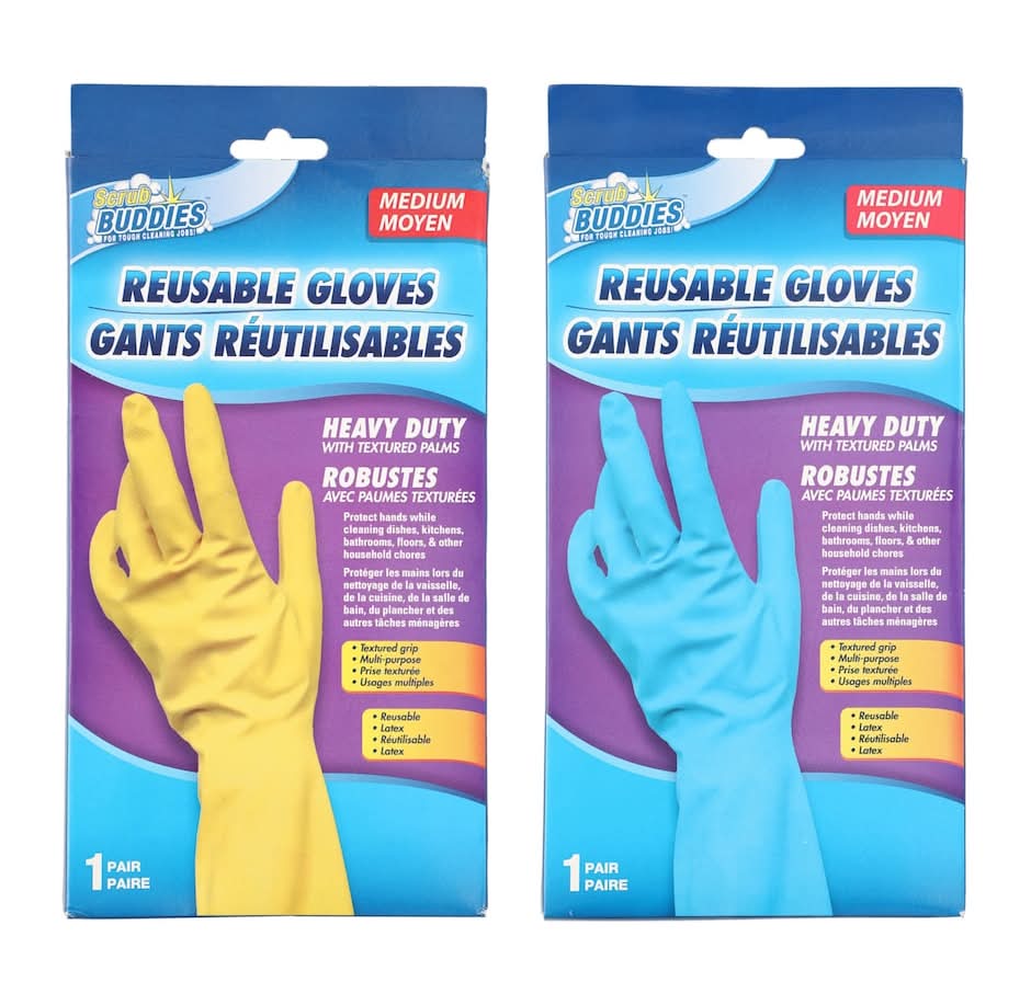 Scrub Buddies Long-Cuff Reusable Medium Gloves (2.1 oz)