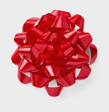 Spritz Gift Bow, 6 in, Red
