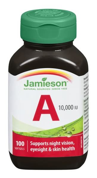 Jamieson Vitamin a Softgels 10000 Iu (100 ct)