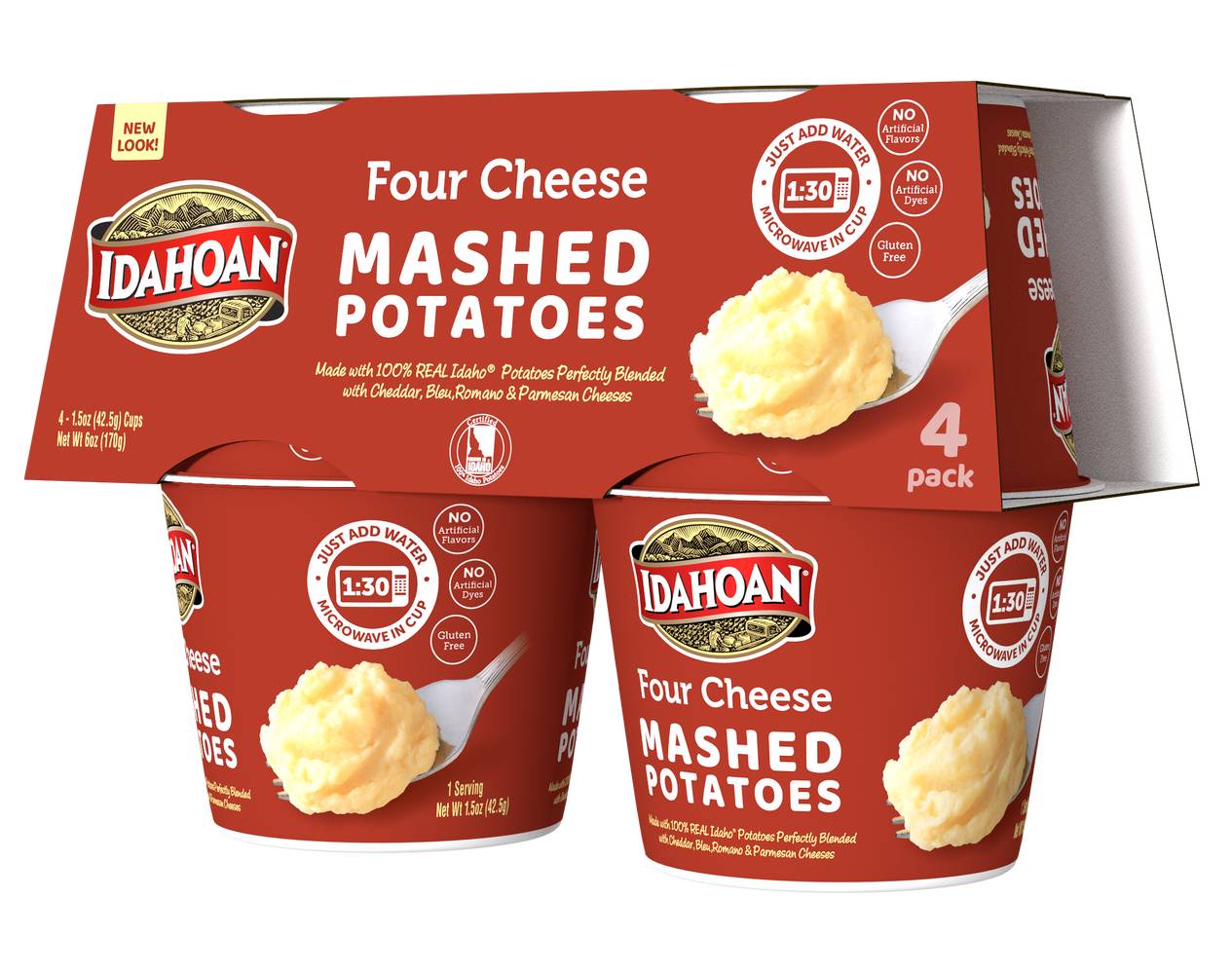 Idahoan Four Cheese Mashed Potatoes (6 oz)