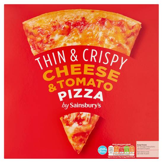Sainsbury's Thin & Crispy Cheese & Tomato Pizza 306g