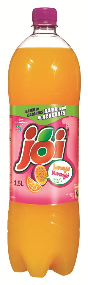Joi - Refrigerante sem gás, maracujá e la, garrafa de 1,5 l