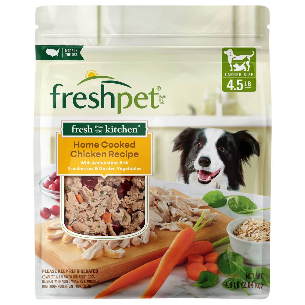 Freshpet Larger Size Home Cooked Chicken Recipe Dog Food