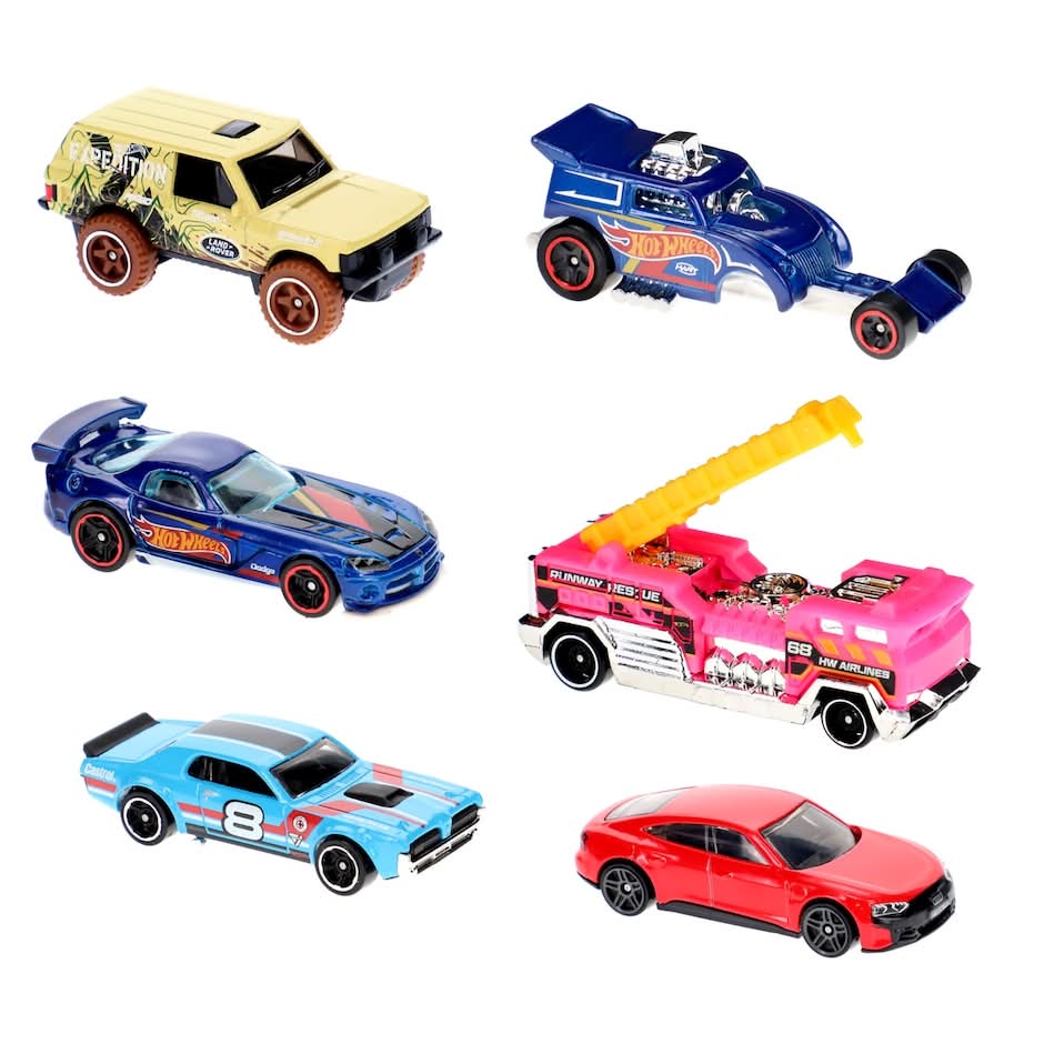 Hot Wheels Die Cast Toy Cars Ages 3+ (6 ct)