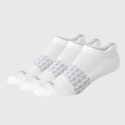 Hanes Absolute Active Heel Shield Socks, Men, 6-12, White (3 ct)
