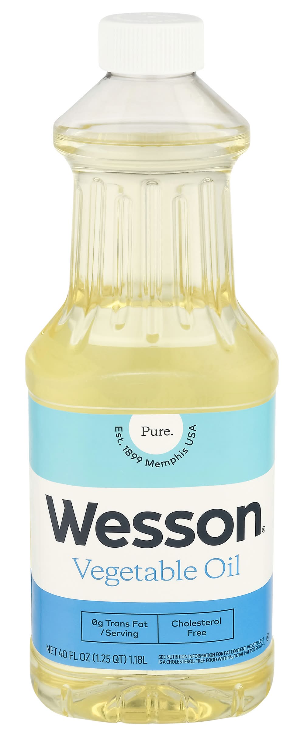 Wesson Pure Vegetable Oil (40 fl oz)