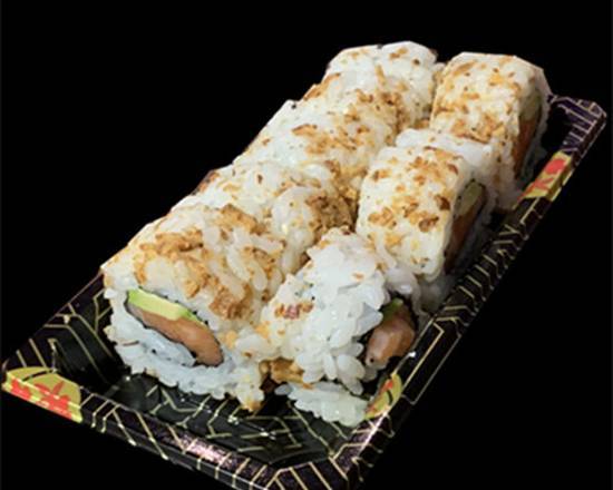 89 Crispy onion zalm avocado roll