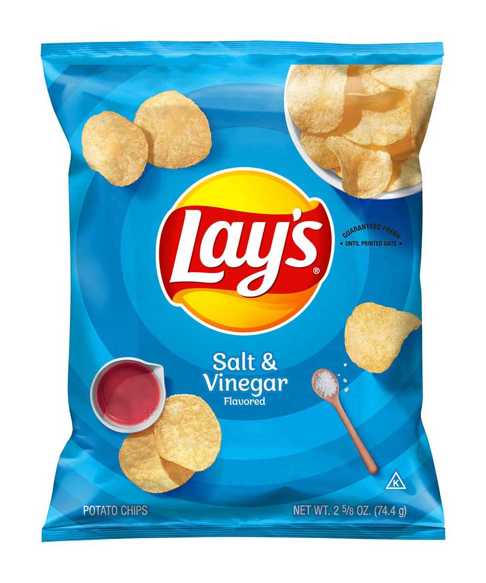 Lay'S Potato Chips Salt & Vinegar Flavored 2.75 Oz
