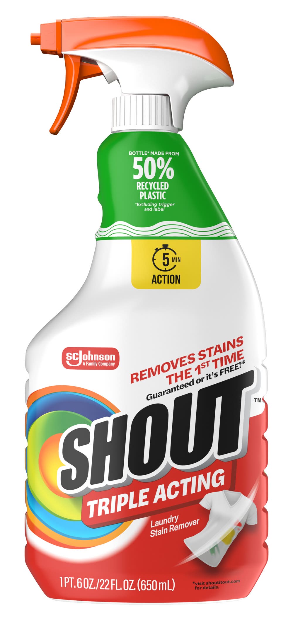 Shout Triple-Acting Stain Remover Spray (22 fl oz)