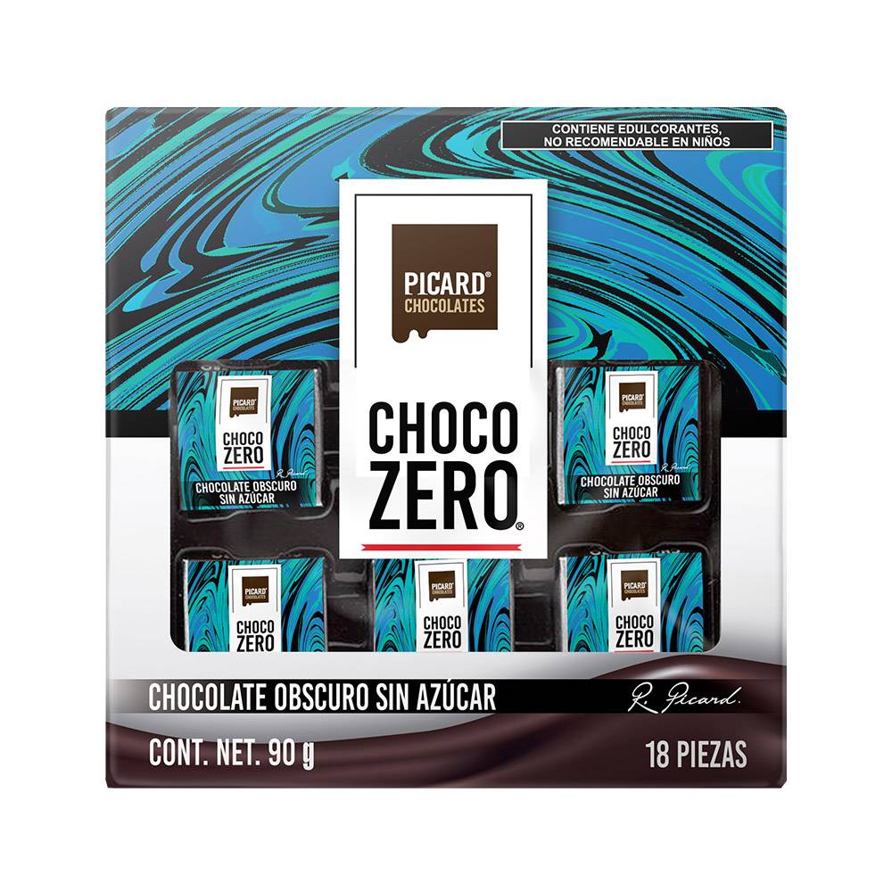 Picard chocolate obscuro sin azúcar choco zero (18 un)