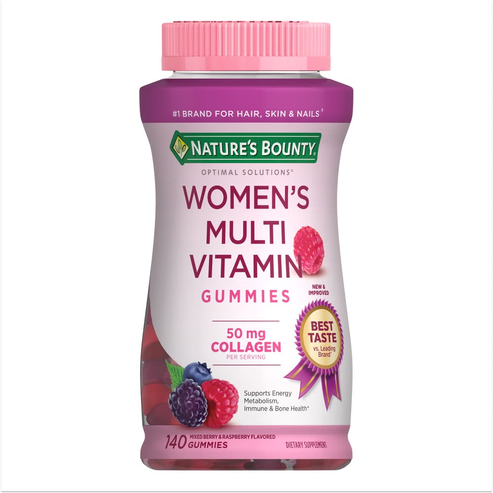 Nature's Bounty Optimal Solutions Women's Multivitamin Gummies, Raspberry (140 ct)