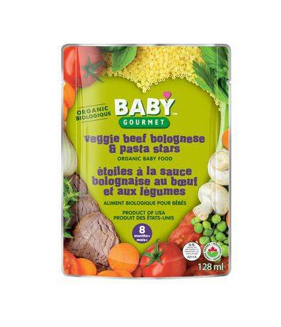 Baby Gourmet Veggie Beef Bolognese & Pasta Stars (128 ml)
