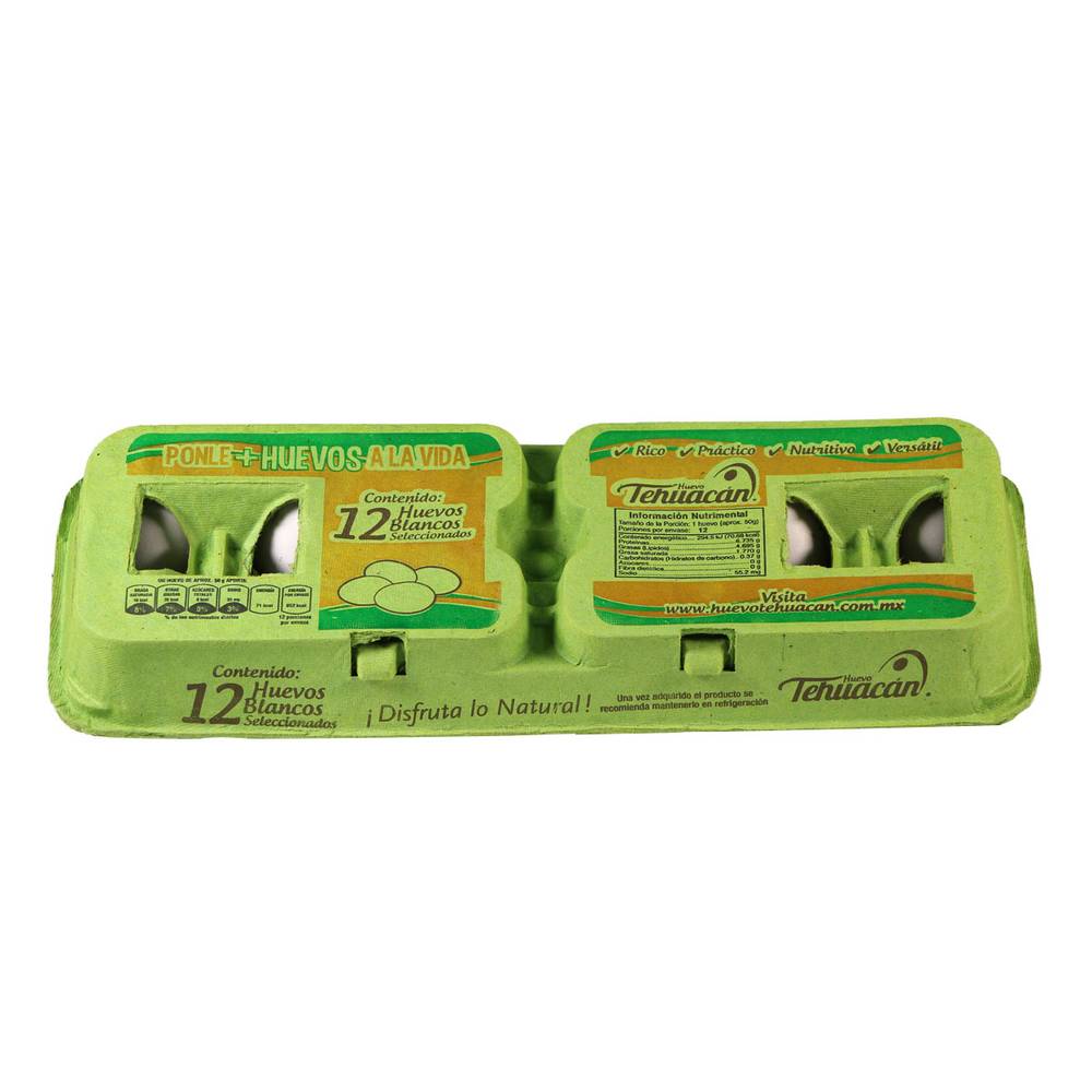Tehuacán · Huevos blancos seleccionados (12 un)