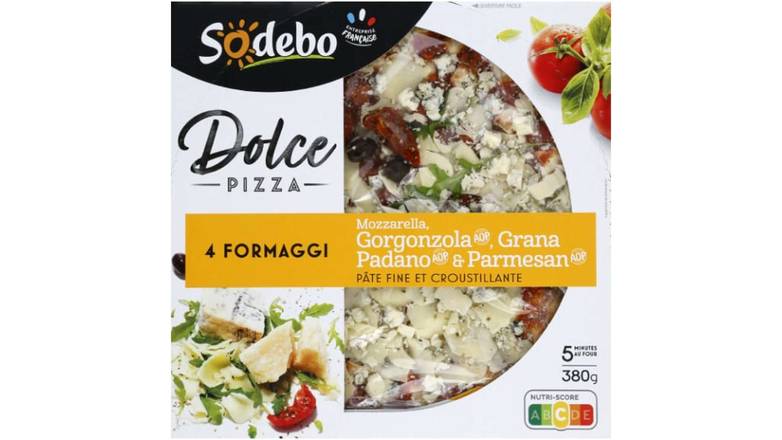 Sodebo Pizza aux 4 fromages La boîte de 380g