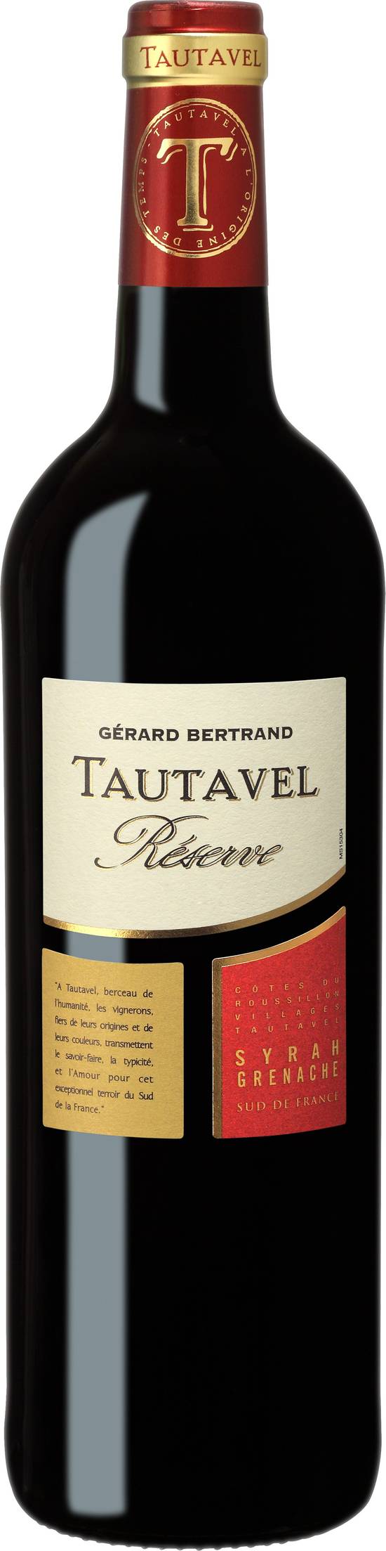 Gerard Bertrand Tautavel - Reserve AOP cotes du Roussillon villages  (750 ml)
