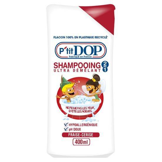 Ptit dop shampoing fraise cerise 400ml restick