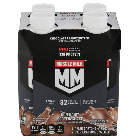 Muscle Milk Protein Shake (4 ct , 11 fl oz) (chocolate peanut butter )