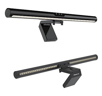Mount-It! LED Monitor Light Bar with USB Power, Touch Control & Adjustable Color Temperatures, Black (TS-7010)