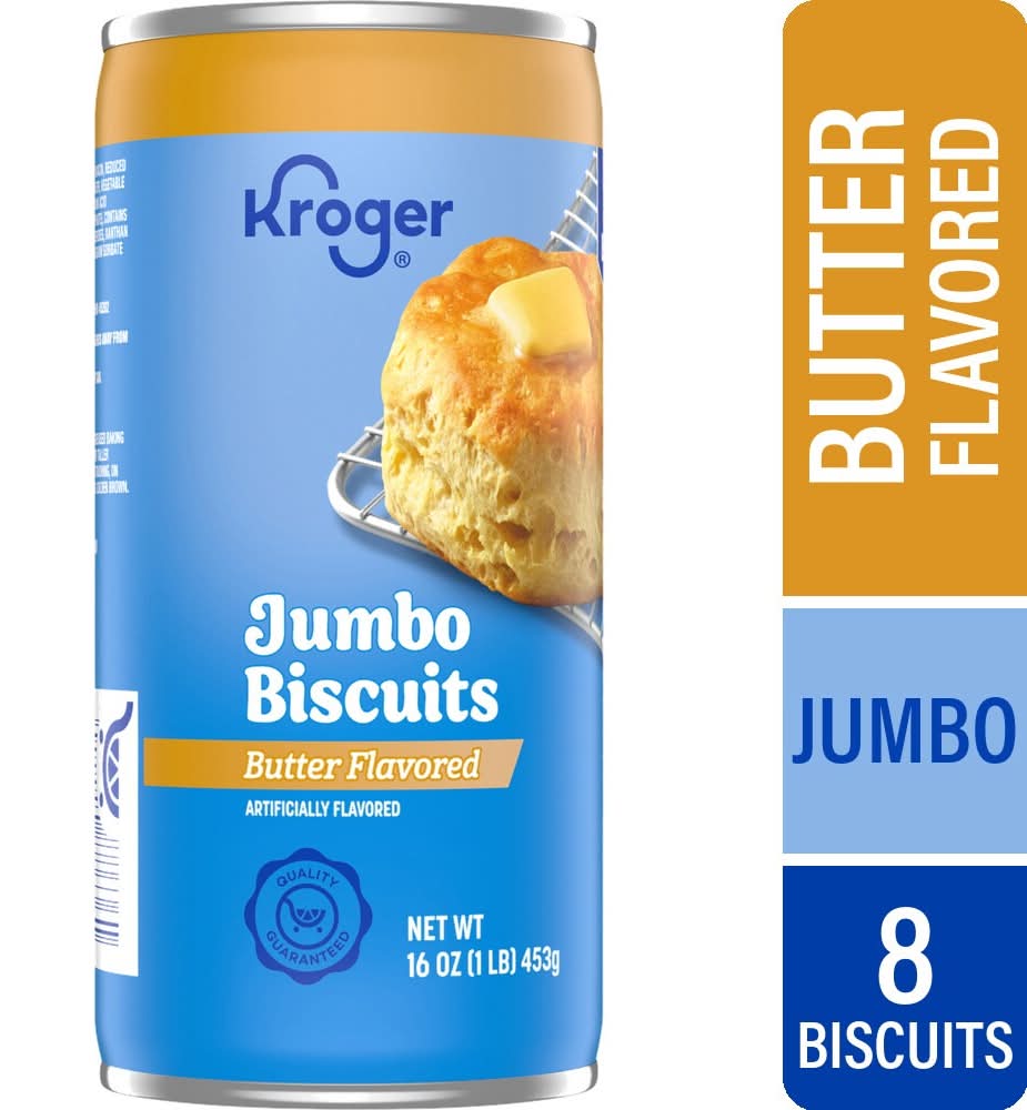 Kroger Jumbo Biscuits, Butter (16 oz, 8 ct)