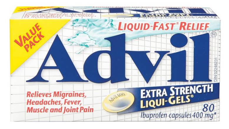 Advil Extra Strength Liqui-Gels Ibuprofen Capsules 400 mg (80 units)