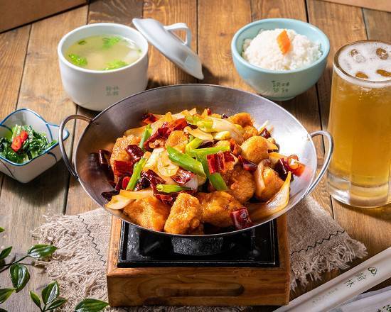 宮保雞丁飯 Kung Pao Diced Chicken Rice