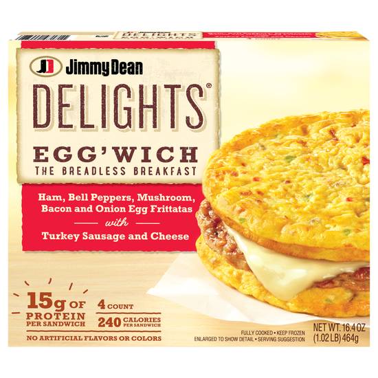 Jimmy Dean Delights Variety pack Ham Egg'wich (4 ct)