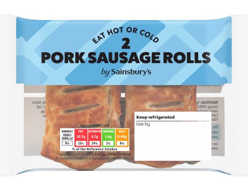 Sainsbury's Sausage Rolls (2 pack)