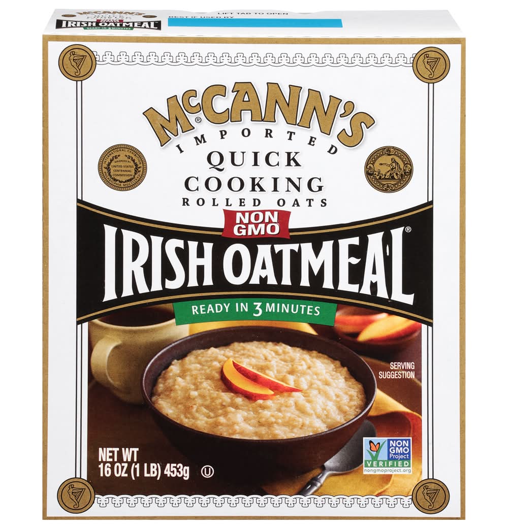 McCann's Imported Quick Cooking Rolled Oats Irish Oatmeal (16 oz)