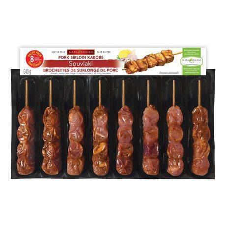 Marcangelo foods brochettes de surlonge de porc souvlaki (640 g) - souvlaki pork sirloin kabobs (640 g)