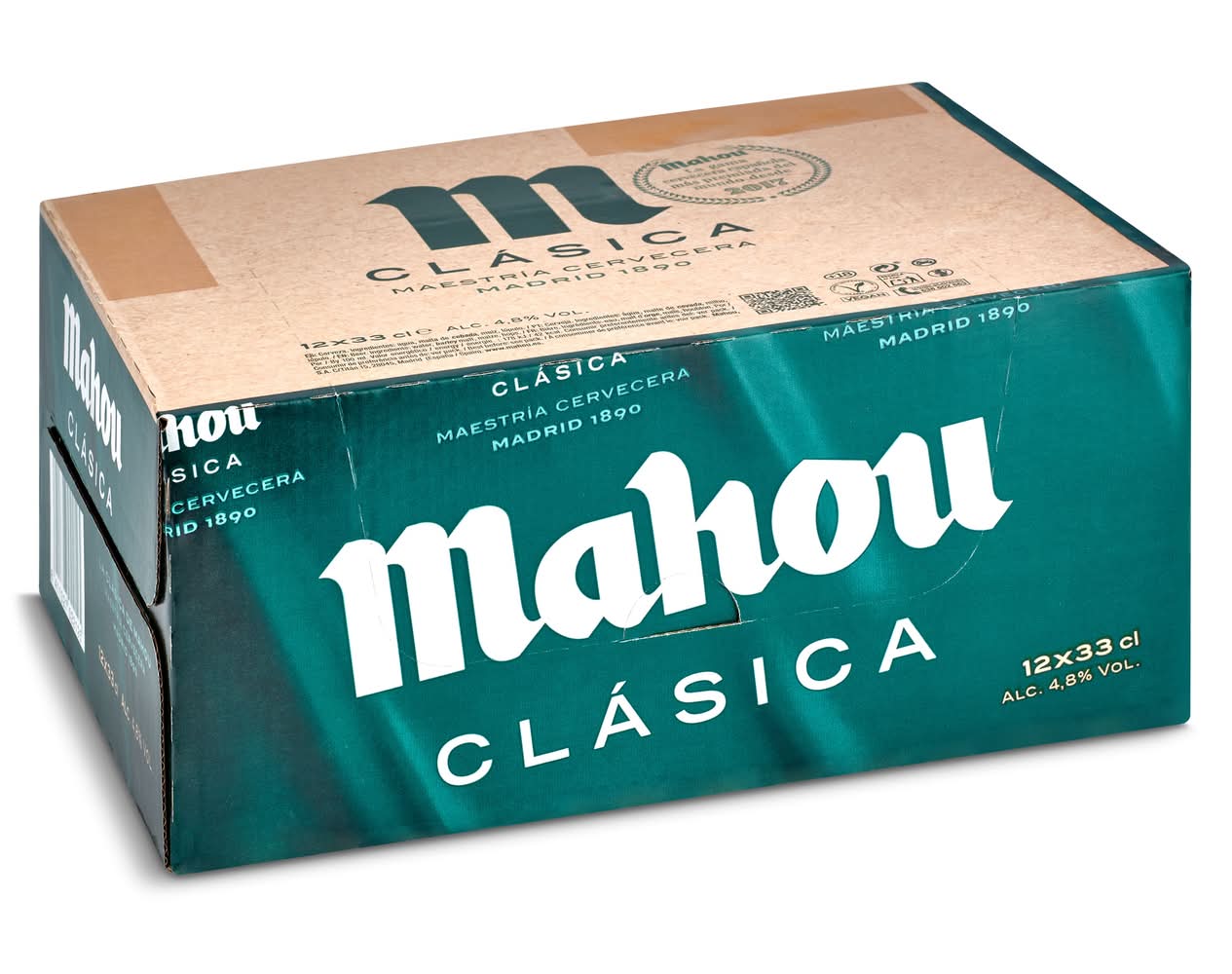 Cerveza Clásica Mahou Lata 12 X 33 Cl