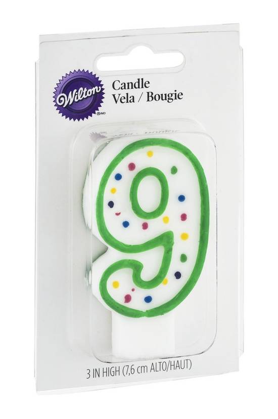 Wilton Number 9 Birthday Candle (1 ct)