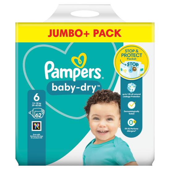 Pampers Baby Dry Diapers Size 6