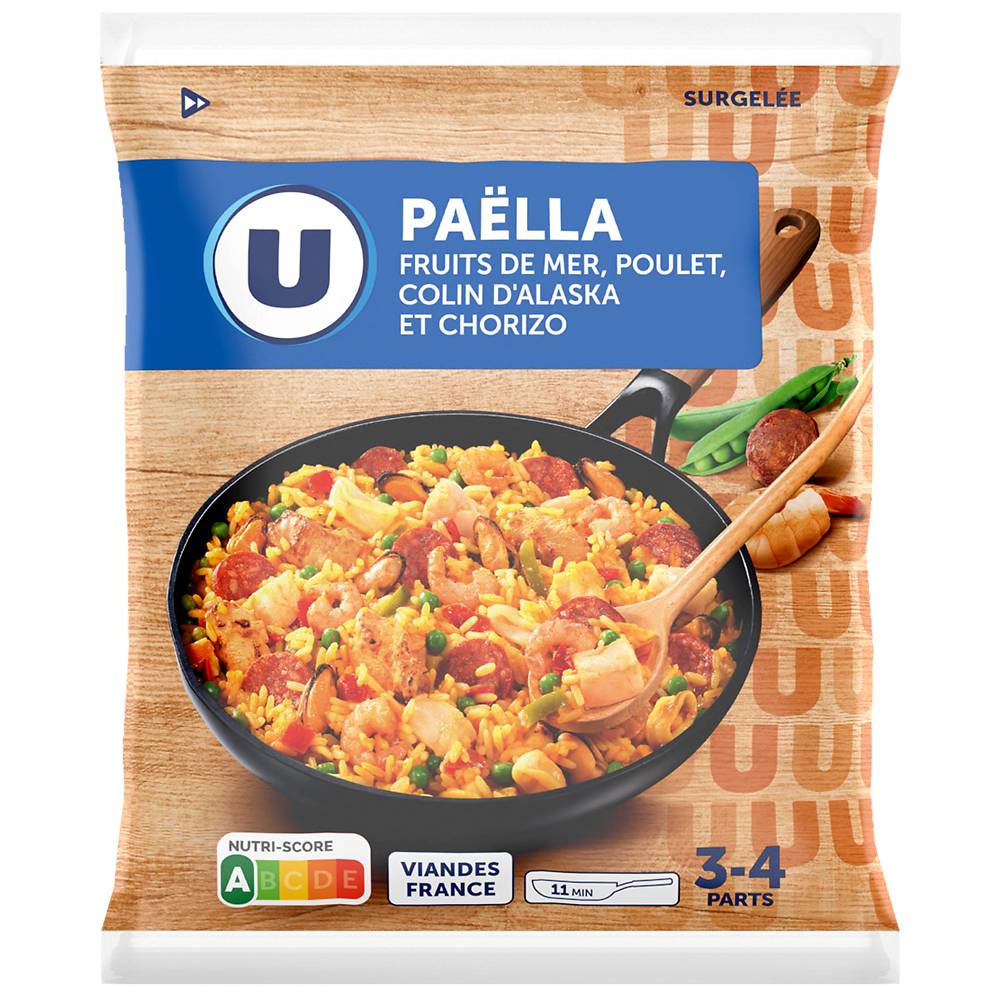 U - Paella cuisinée avec huile d'olive