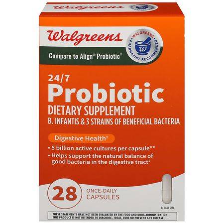 Walgreens 24/7 Daily Probiotic Capsules (1.28 oz)