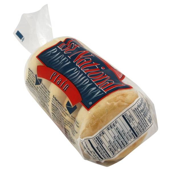 1st National Bagel Company Pre-Sliced Plain Bagels (14.3 oz)