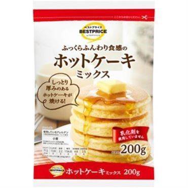 トップバリュ ベストプライス ふんわり食感のホットケーキミックス 200g