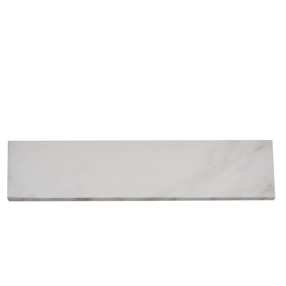 allen + roth Arabescato Gold 3-in x 12-in Porcelain Bullnose Tile (0.22-sq. ft/ Piece) | 1100739