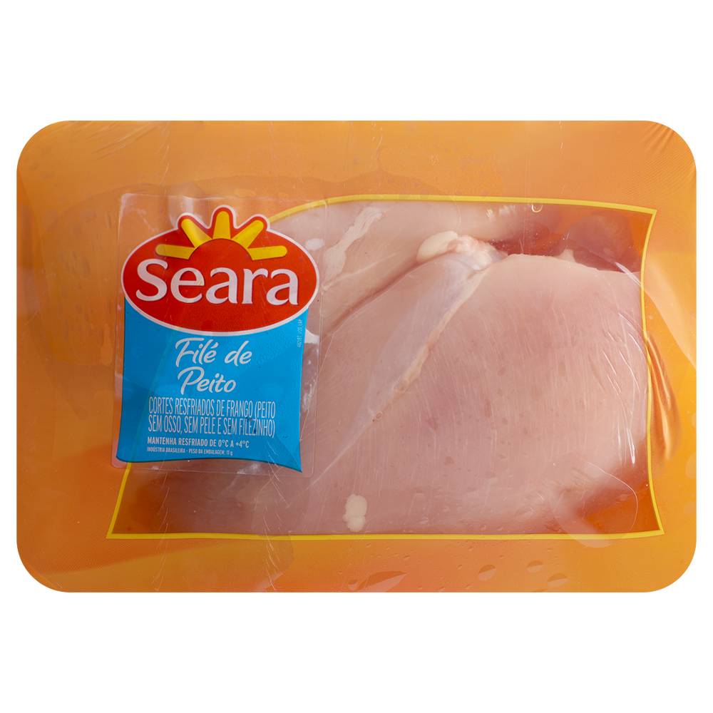 Seara Filé de peito de frango congelado (embalagem: 1 kg aprox)