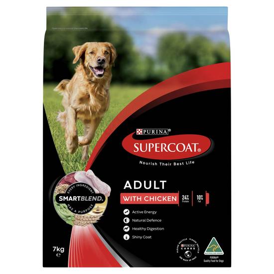 Supercoat Adult With Chicken Dry Dog Food 7kg