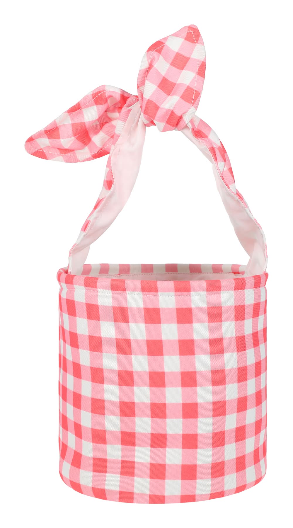 Easter Gingham Basket Pink