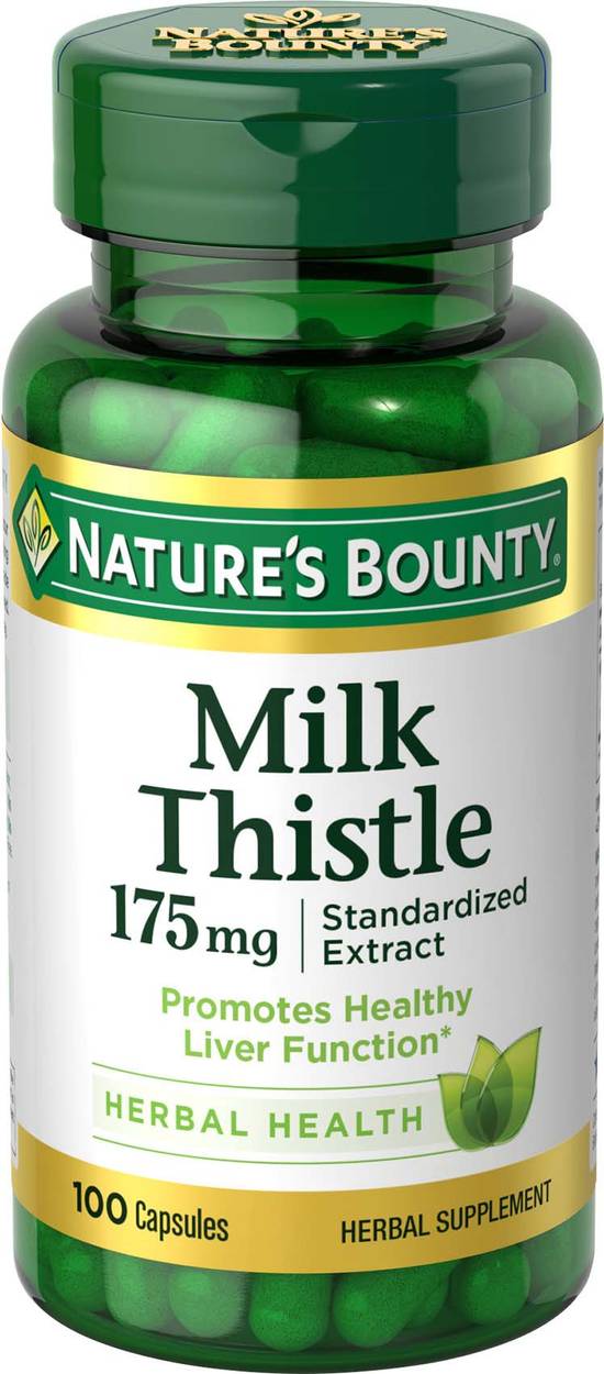 Nature's Bounty Milk Thistle Caplets 175mg, 100CT