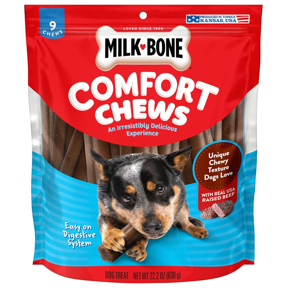 Milk-Bone Comfort Chews Beef Dog Treats (22.2 oz, 9 ct)